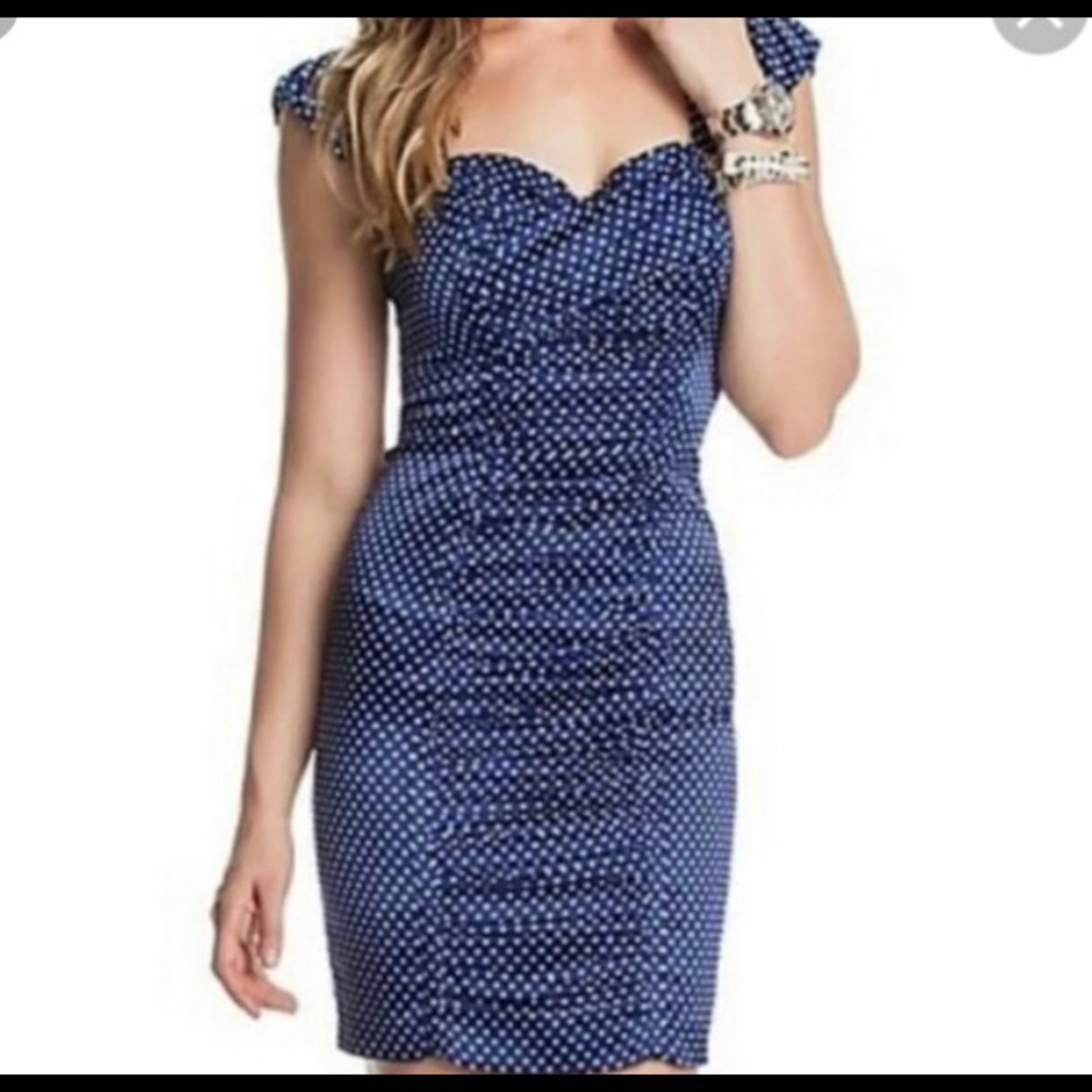 Black/white Guess polka dot dress sz4